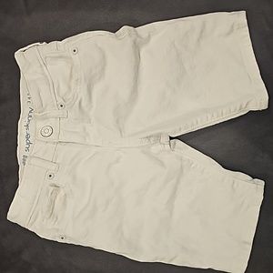 White Denim Shorts